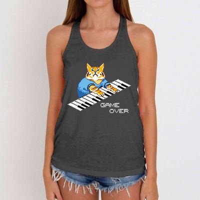 Keyboard Cat Women's Knotted Racerback Tank