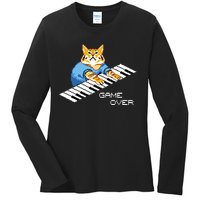 Keyboard Cat Ladies Long Sleeve Shirt