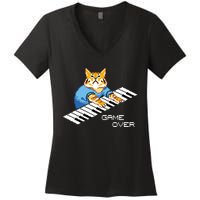 Keyboard Cat Women's V-Neck T-Shirt