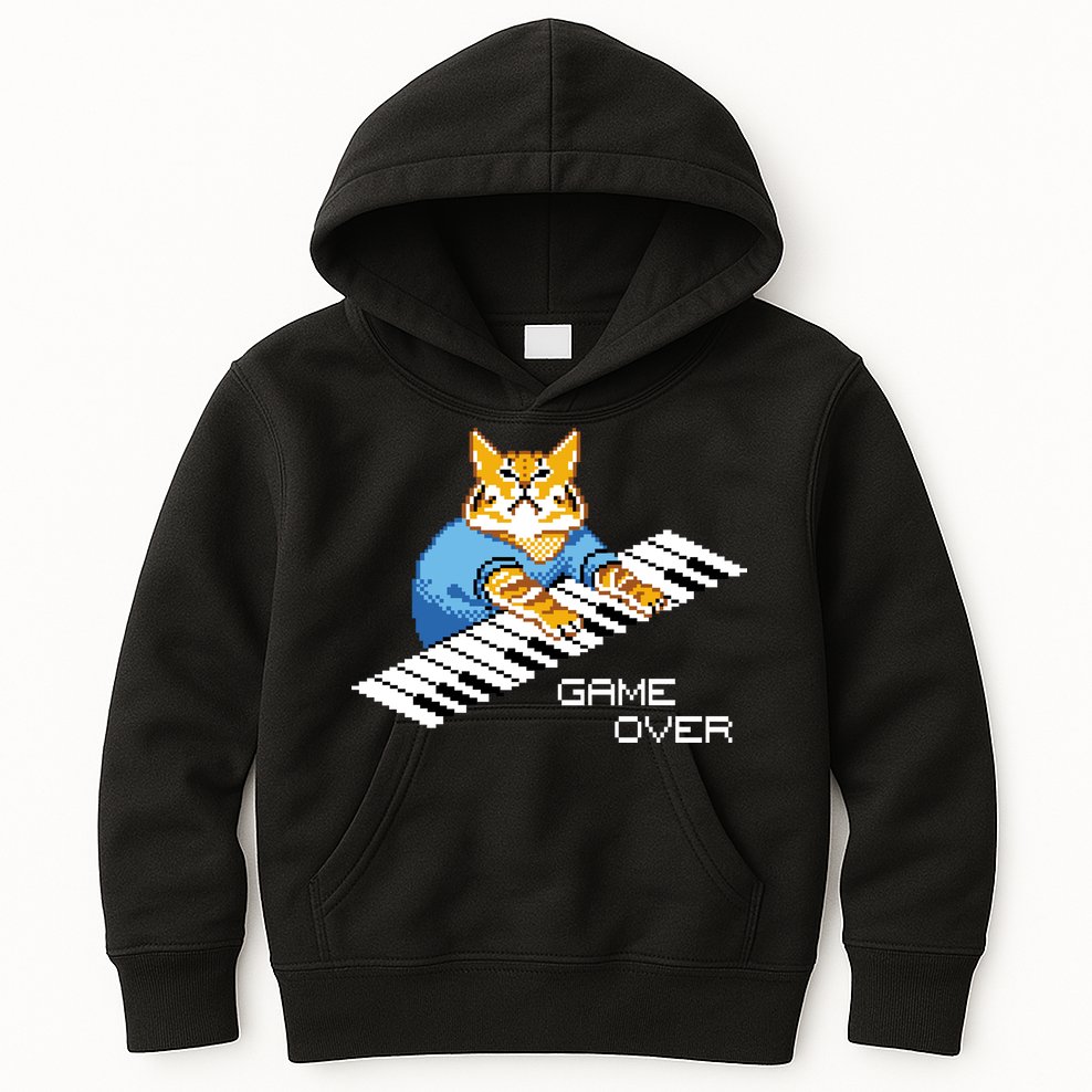 Keyboard Cat Kids Hoodie