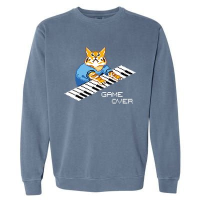 Keyboard Cat Garment-Dyed Sweatshirt