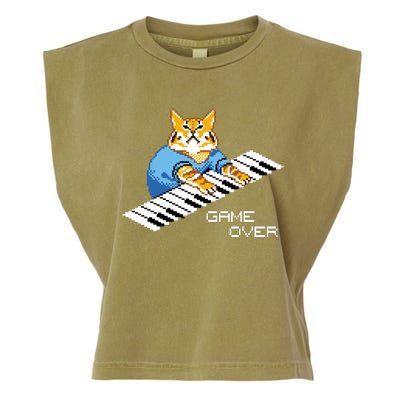 Keyboard Cat Garment-Dyed Women's Muscle Tee