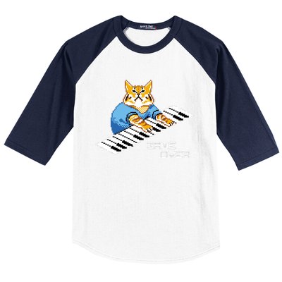 Keyboard Cat Baseball Sleeve Shirt