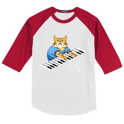 Keyboard Cat Kids Colorblock Raglan Jersey