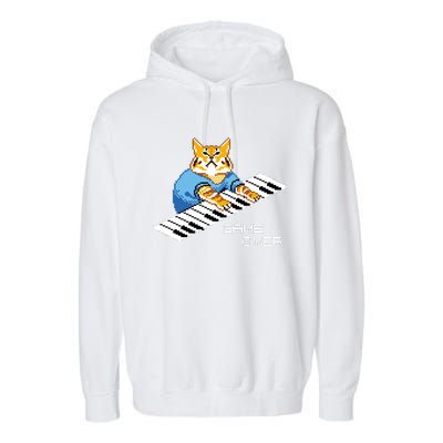 Keyboard Cat Garment-Dyed Fleece Hoodie