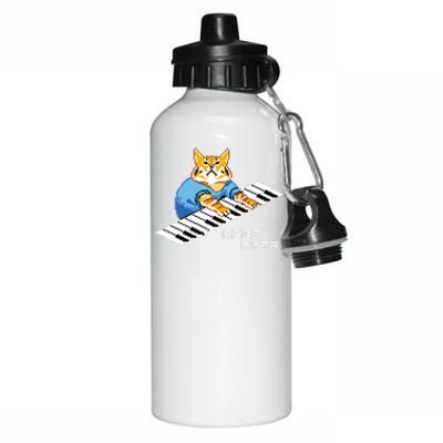 Keyboard Cat Aluminum Water Bottle