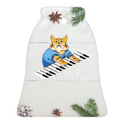 Keyboard Cat Ceramic Bell Ornament