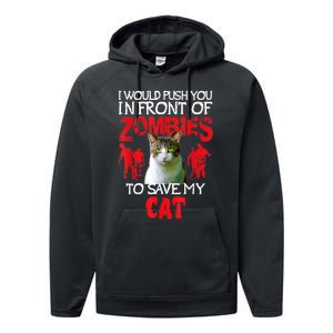 Kitty Cat Lovers Zombie Halloween Costume Idea Performance Fleece Hoodie