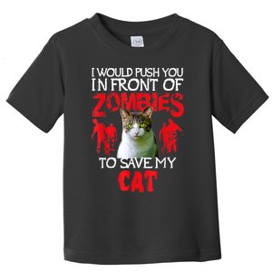 Kitty Cat Lovers Zombie Halloween Costume Idea Toddler T-Shirt