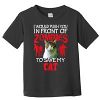 Kitty Cat Lovers Zombie Halloween Costume Idea Toddler T-Shirt