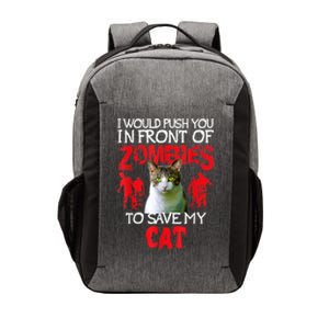 Kitty Cat Lovers Zombie Halloween Costume Idea Vector Backpack