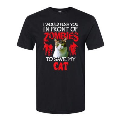 Kitty Cat Lovers Zombie Halloween Costume Idea Softstyle CVC T-Shirt