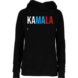 Kamala Comma La Womens Funnel Neck Pullover Hood