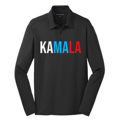 Kamala Comma La Silk Touch Performance Long Sleeve Polo