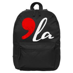 Kamala Comma La Harris For President 2024 Premium 16 in Basic Backpack