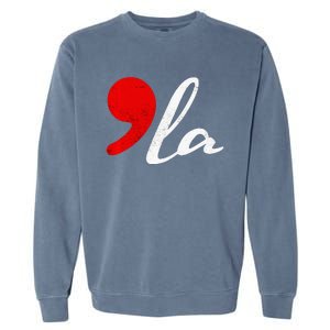 Kamala Comma La Harris For President 2024 Premium Garment-Dyed Sweatshirt