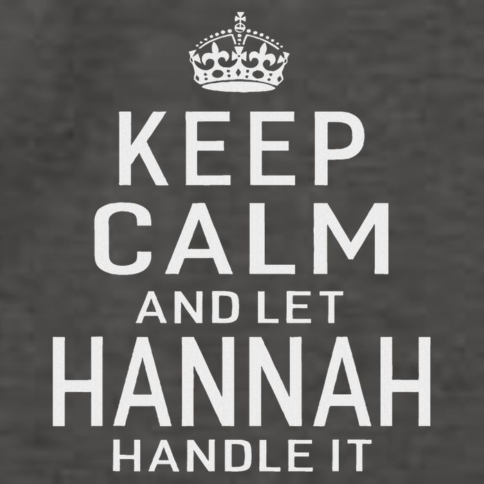 Keep Calm Let Hannah Handle It Funny Gift Name Vector Backpack