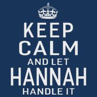 Keep Calm Let Hannah Handle It Funny Gift Name Infant Baby Jersey Bodysuit