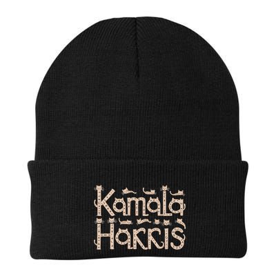 Kamala Cat Letter Font Design Beanie