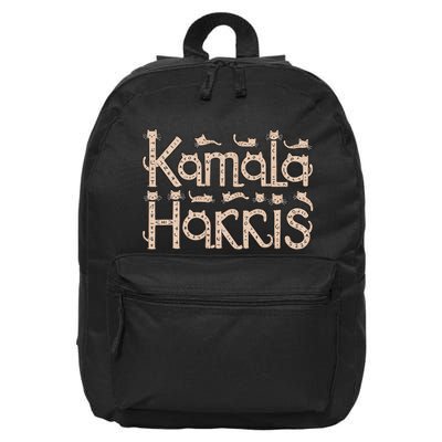 Kamala Cat Letter Font Design 16 in Basic Backpack