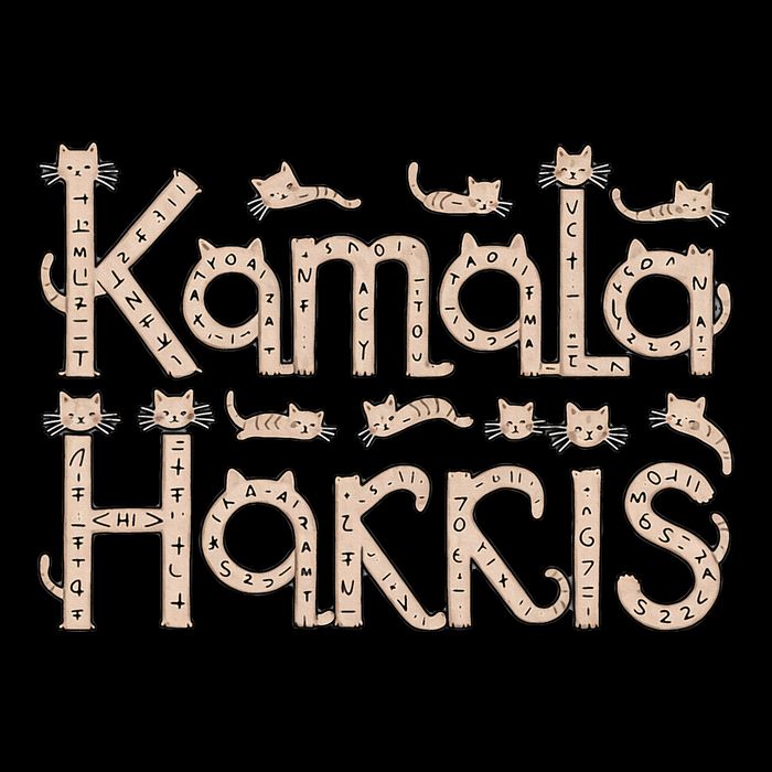 Kamala Cat Letter Font Design 16 in Basic Backpack
