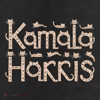 Kamala Cat Letter Font Design 25L Jumbo Tote