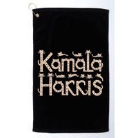 Kamala Cat Letter Font Design Golf Towel