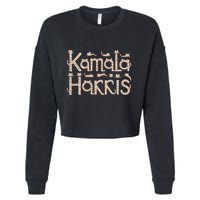 Kamala Cat Letter Font Design Cropped Pullover Crew