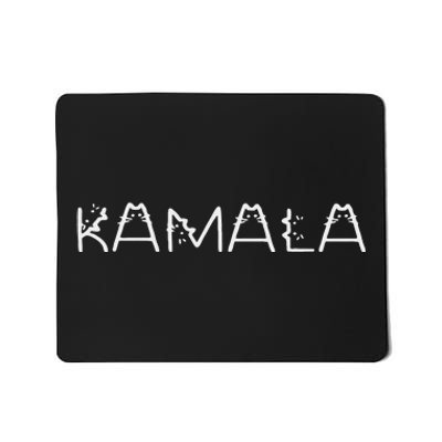 Kamalaharris Cat Lettering Positive Funny Mousepad