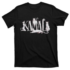 Kamala Cat Lettering Art Kamala Harris 2024 T-Shirt