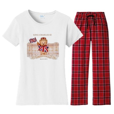 King Charles lll Coronation Day Family Matching Women's Flannel Pajama Set