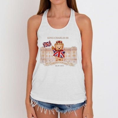 King Charles lll Coronation Day Family Matching Women's Knotted Racerback Tank