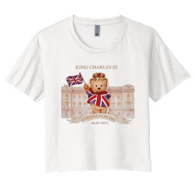 King Charles lll Coronation Day Family Matching Women's Crop Top Tee