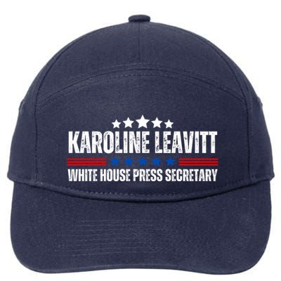 Karoline Caroline Leavitt White House Press Secretary 7-Panel Snapback Hat