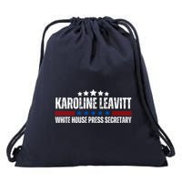 Karoline Caroline Leavitt White House Press Secretary Drawstring Bag