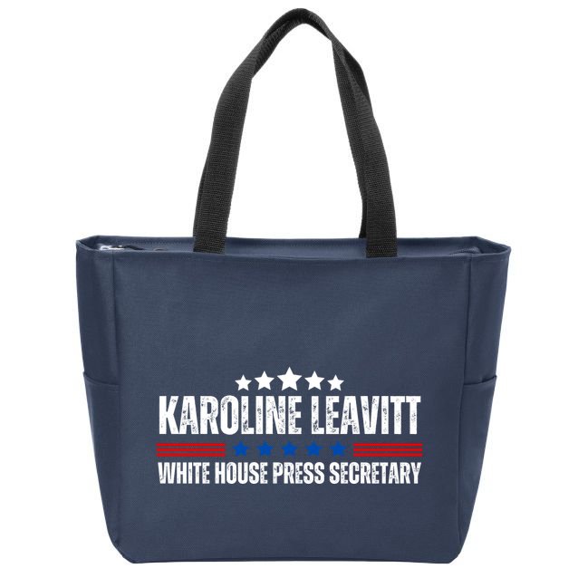 Karoline Caroline Leavitt White House Press Secretary Zip Tote Bag