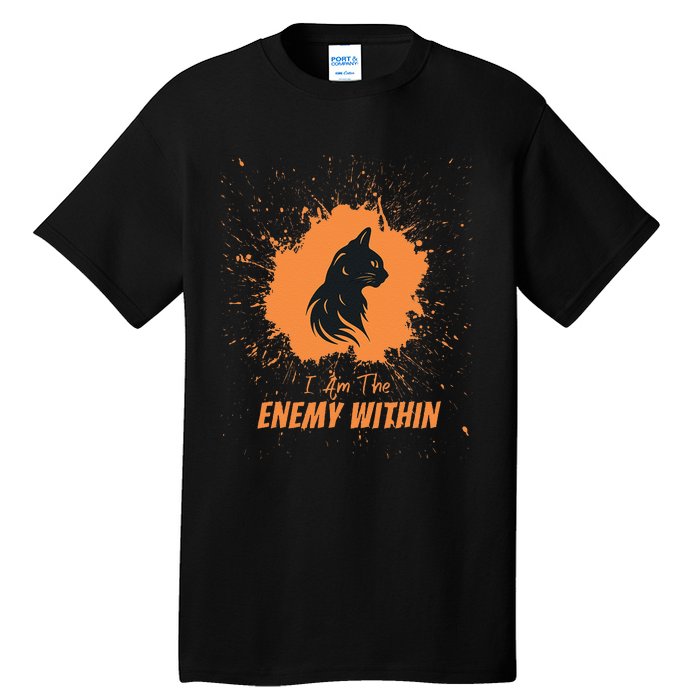 Kamala Comma La Harris Walz 2024 I Am The Enemy Within Tall T-Shirt