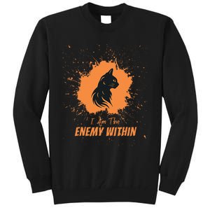 Kamala Comma La Harris Walz 2024 I Am The Enemy Within Tall Sweatshirt