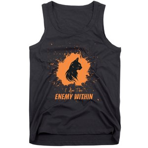 Kamala Comma La Harris Walz 2024 I Am The Enemy Within Tank Top