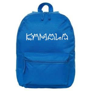 Kamala Cat Lettering Gift 16 in Basic Backpack