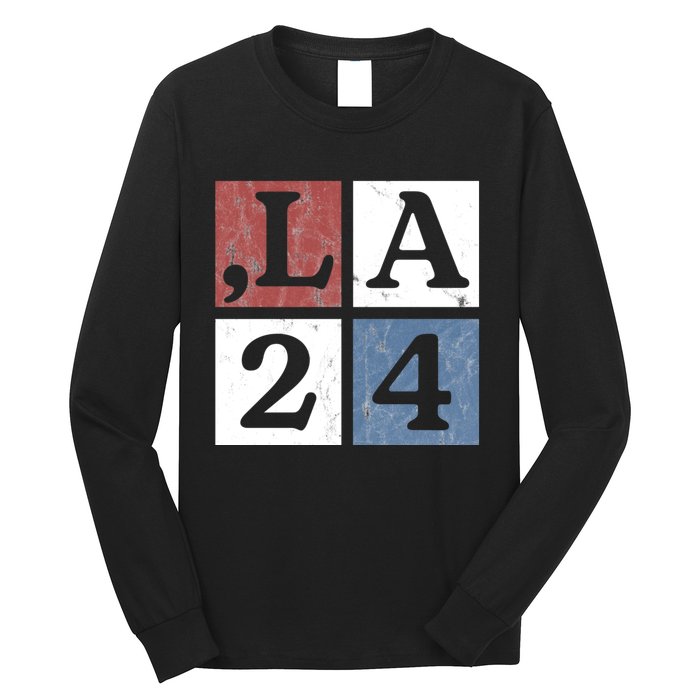 Kamala Comma La Harris 2024 Long Sleeve Shirt