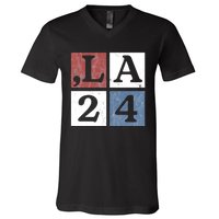 Kamala Comma La Harris 2024 V-Neck T-Shirt