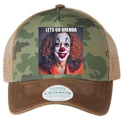 Kamala Clown LetS Go Brenda Legacy Tie Dye Trucker Hat