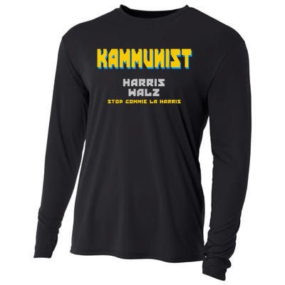 Kammunism Commie La Stop Comrade Kamala Harris Trump 2024 Cooling Performance Long Sleeve Crew