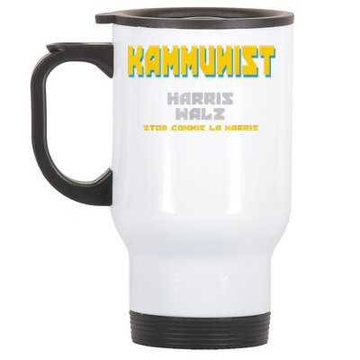 Kammunism Commie La Stop Comrade Kamala Harris Trump 2024 Stainless Steel Travel Mug