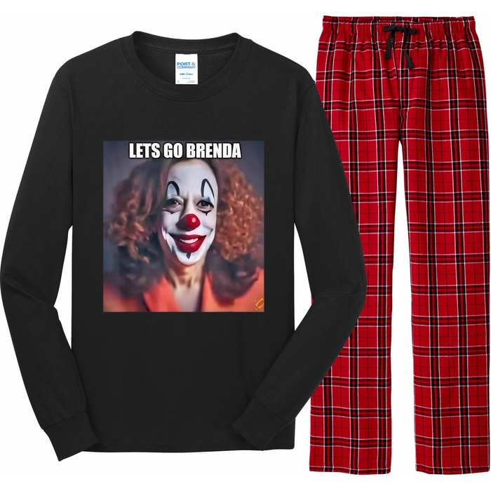 Kamala Clown LetS Go Brenda Long Sleeve Pajama Set