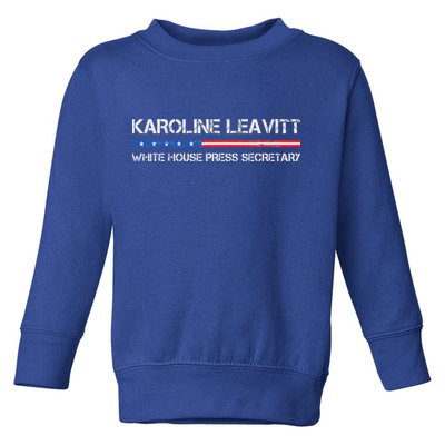 Karoline Caroline Leavitt White House Press Secretary Toddler Sweatshirt