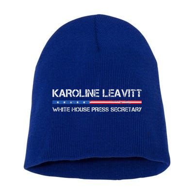 Karoline Caroline Leavitt White House Press Secretary Short Acrylic Beanie