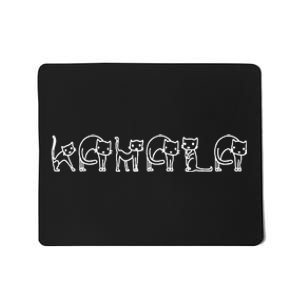 Kamala Cat Letter Font Design Mousepad