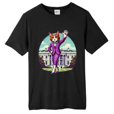 Kamala Cat Lady 2024 Stylish White House Election Fun Tall Fusion ChromaSoft Performance T-Shirt